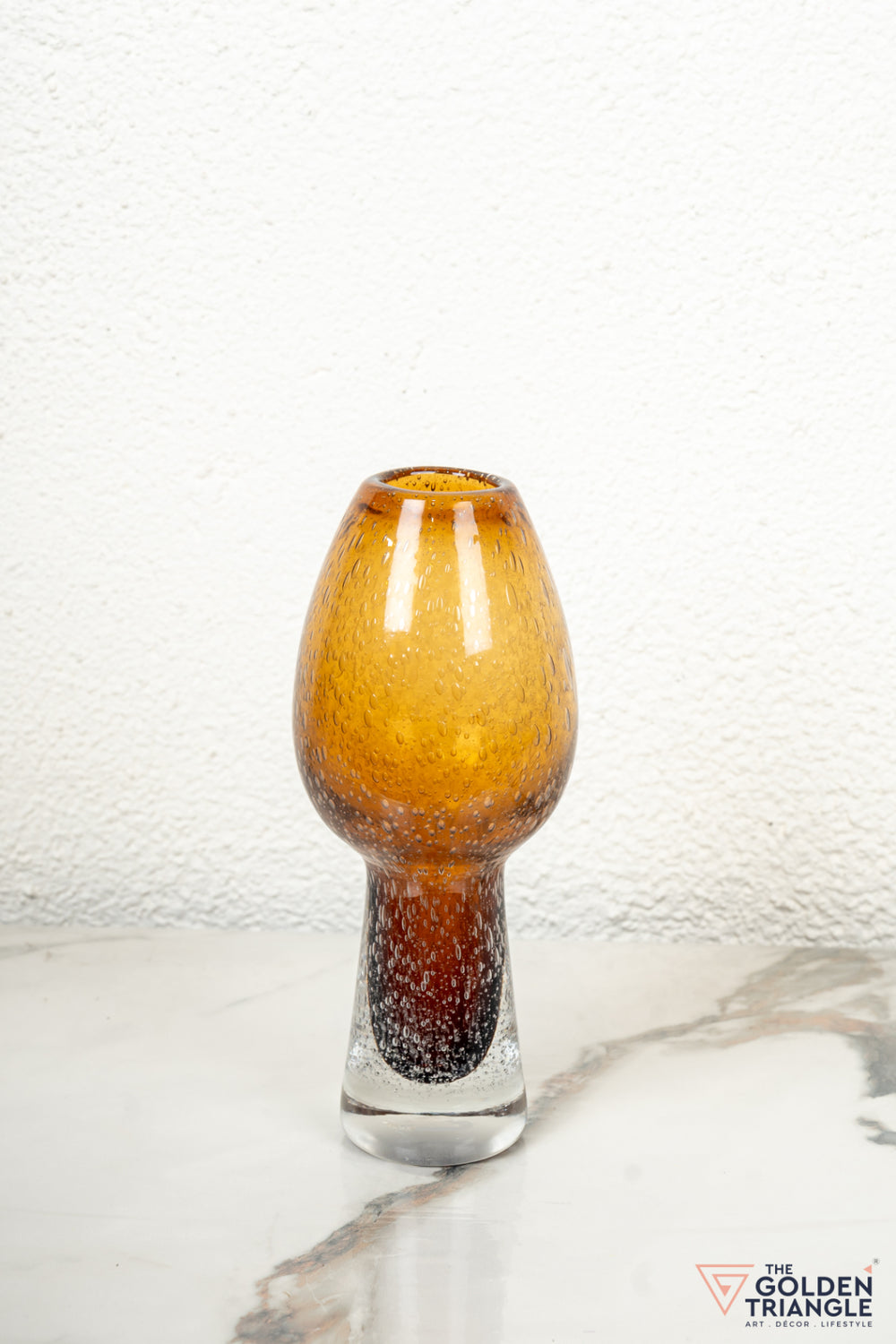 Tundra Glass Vase - Amber