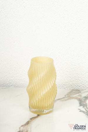 Aster Glass Vase - Yellow