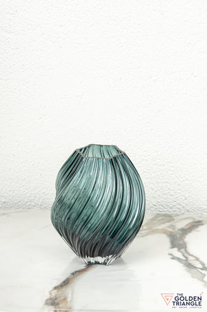 Iris Glass Vase - See Green