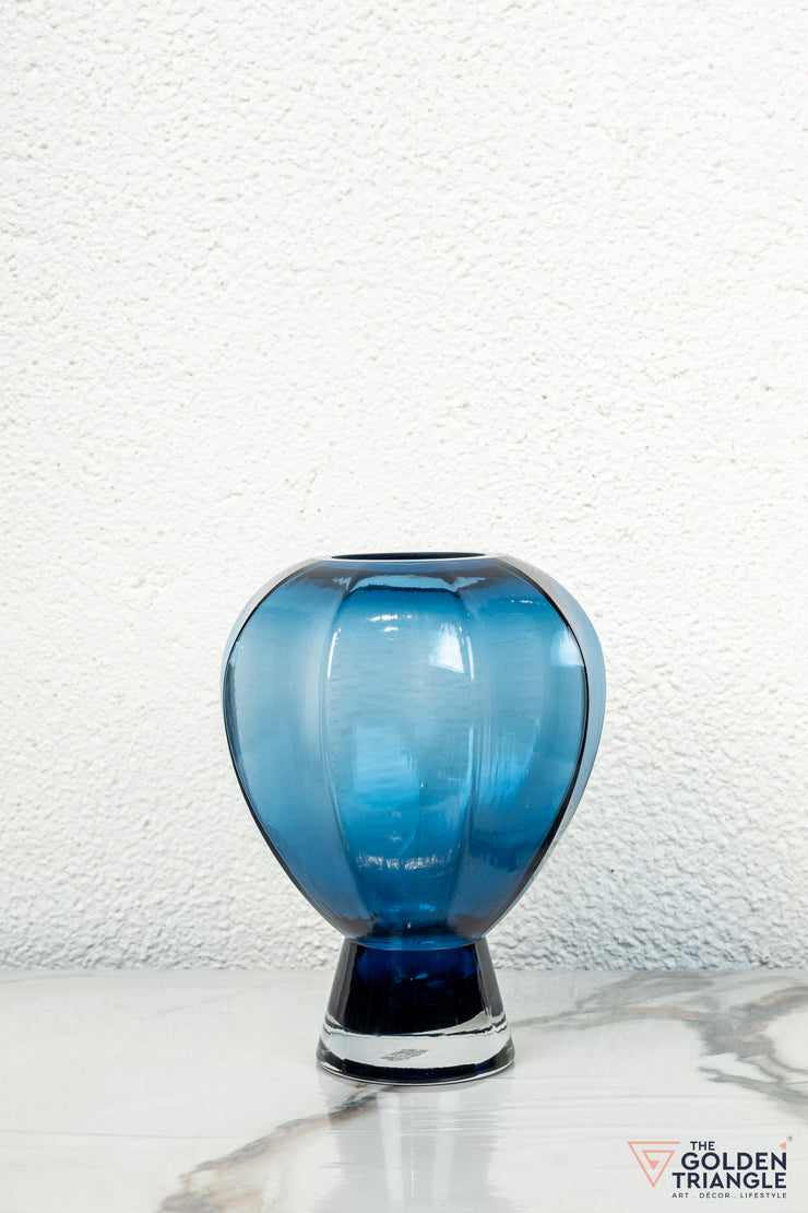 Twilight Glass Vase - Blue