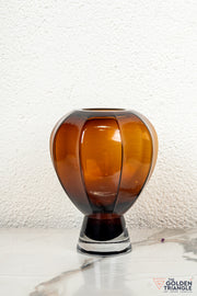 Twilight Glass Vase - Amber