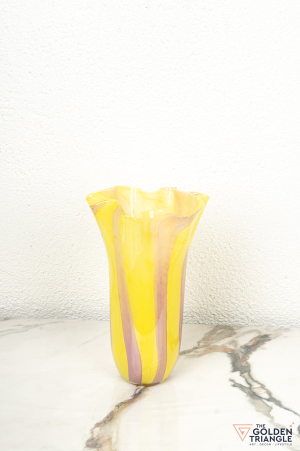 Harmony Glass Vase - Yellow