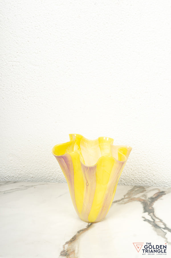 Harmony Glass Vase - Yellow