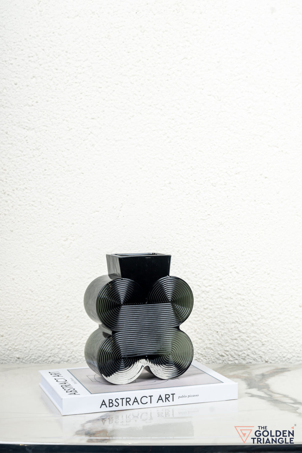 Prism Glass Vase - Amber - Short