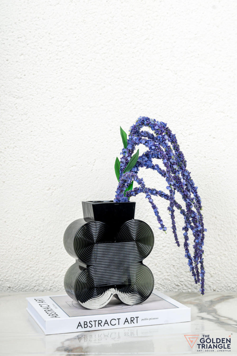 Prism Glass Vase - Amber - Short