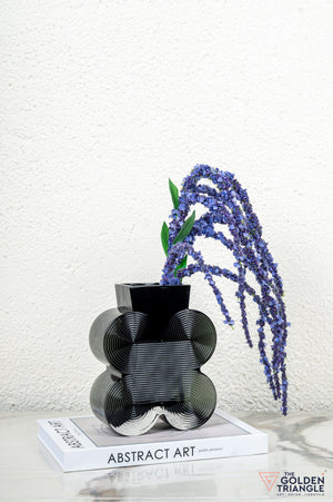 Prism Glass Vase - Amber - Short