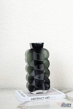 Prism Glass Vase - Smoke - Tall