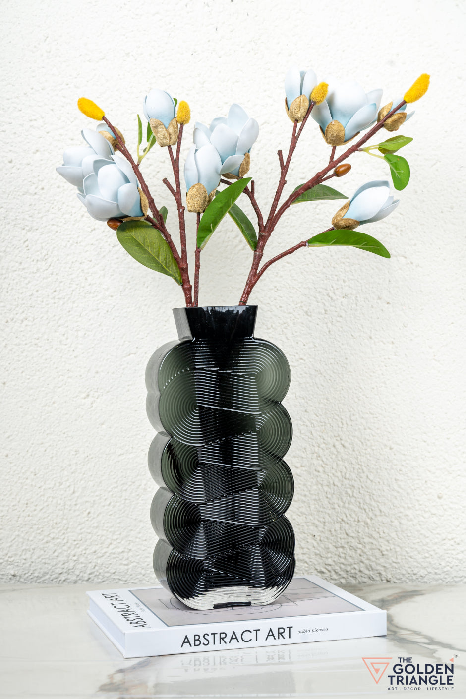 Prism Glass Vase - Smoke - Tall