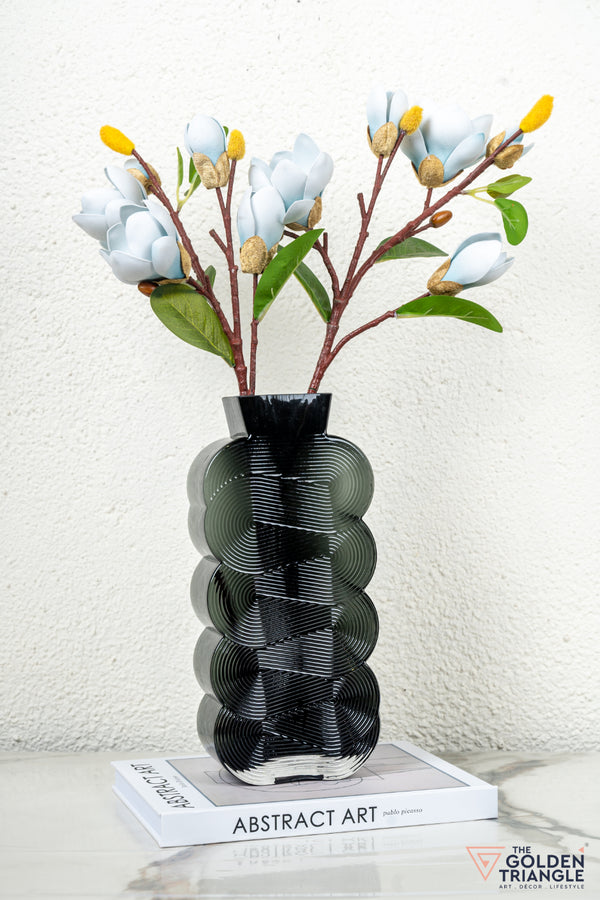 Prism Glass Vase - Smoke - Tall