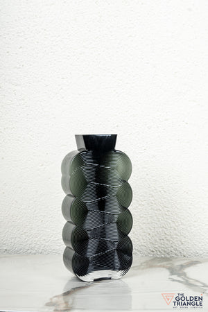 Prism Glass Vase - Smoke - Tall