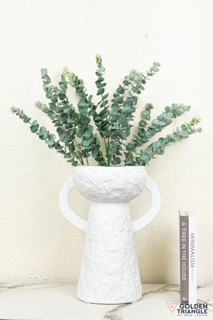 Ren Tall Ceramic Vase - White