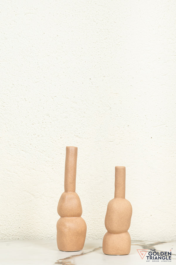 Sumi Ceramic Vase - Clay