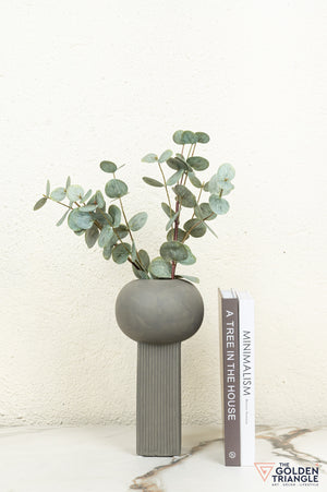 Oto Ceramic Vase - Gray