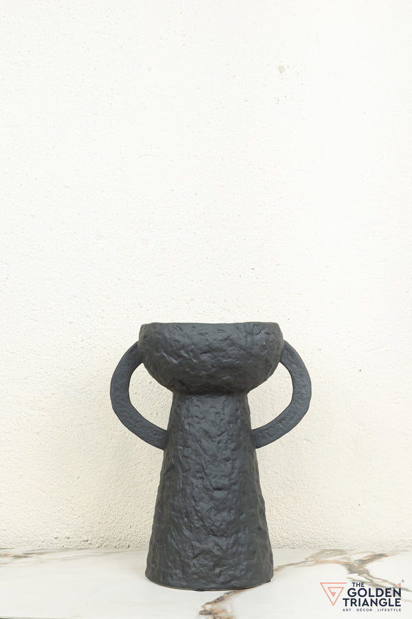 Ren Tall Ceramic Vase - Black