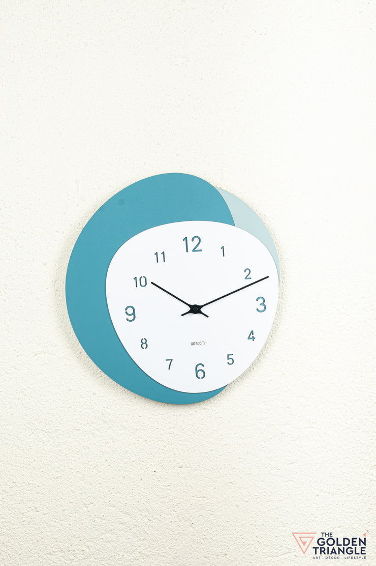 Niko Wall Clock - Cyan