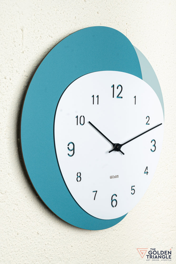 Niko Wall Clock - Cyan