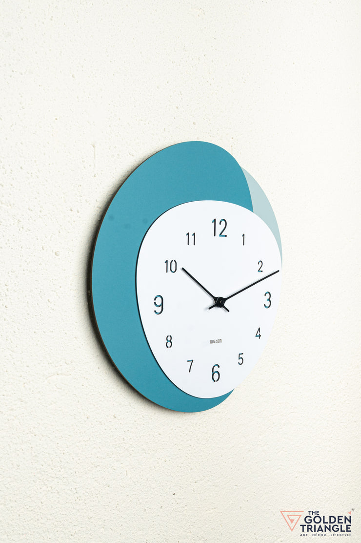 Niko Wall Clock - Cyan
