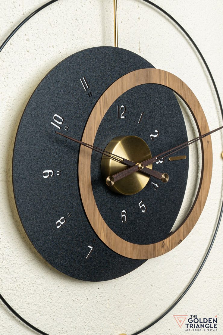 Yuzuki Wall Clock - Black
