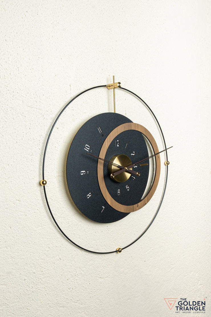 Yuzuki Wall Clock - Black
