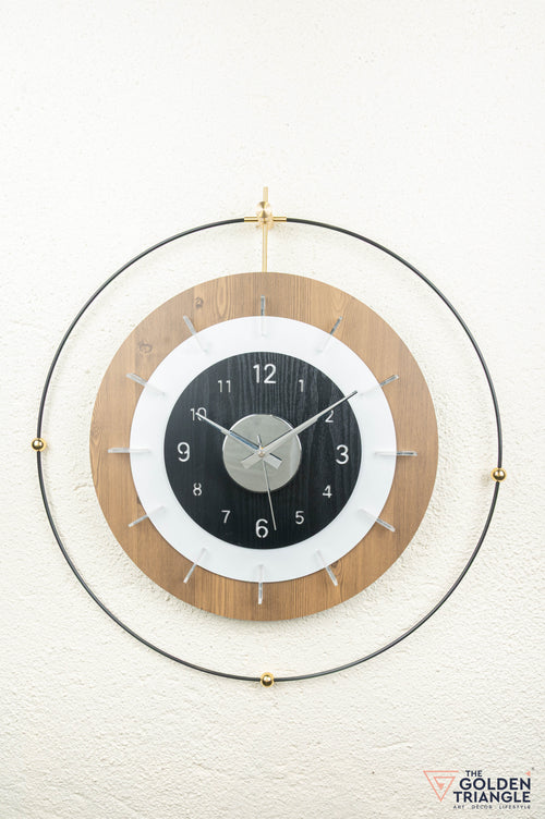 Rio Wall Clock - brown