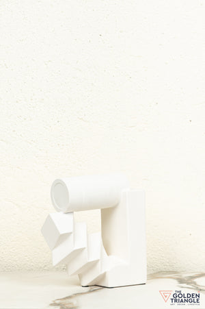 Sorao Ceramic Tabletop Showpiece - White