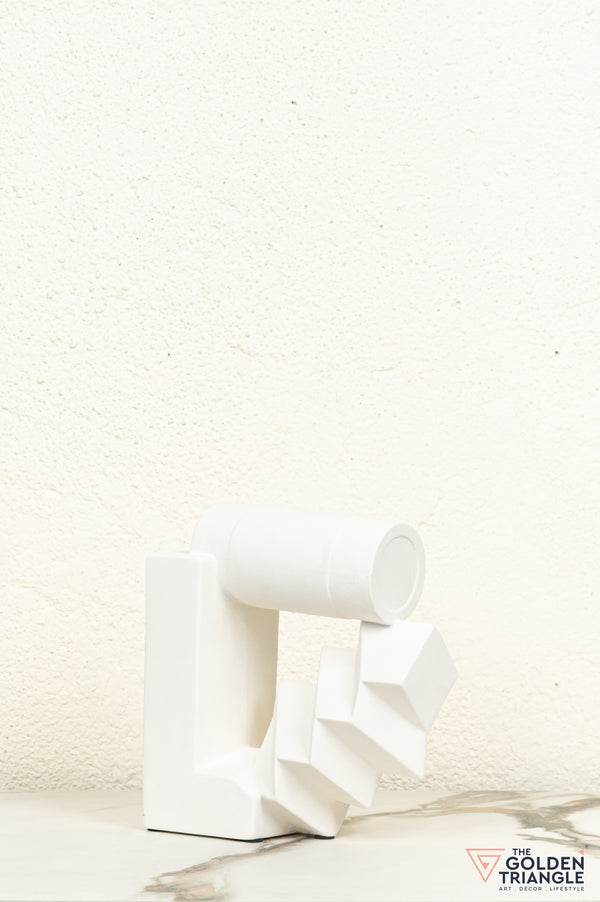 Sorao Ceramic Tabletop Showpiece - White