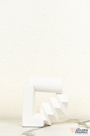 Sorao Ceramic Tabletop Showpiece - White