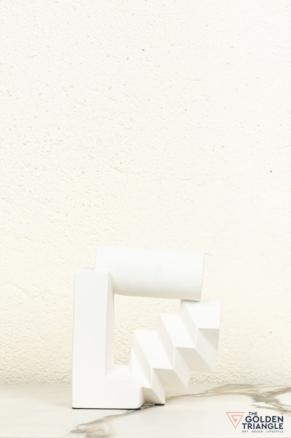 Sorao Ceramic Tabletop Showpiece - White