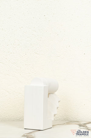 Sorao Ceramic Tabletop Showpiece - White