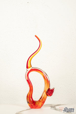 Fable Cat Glass Sculpture