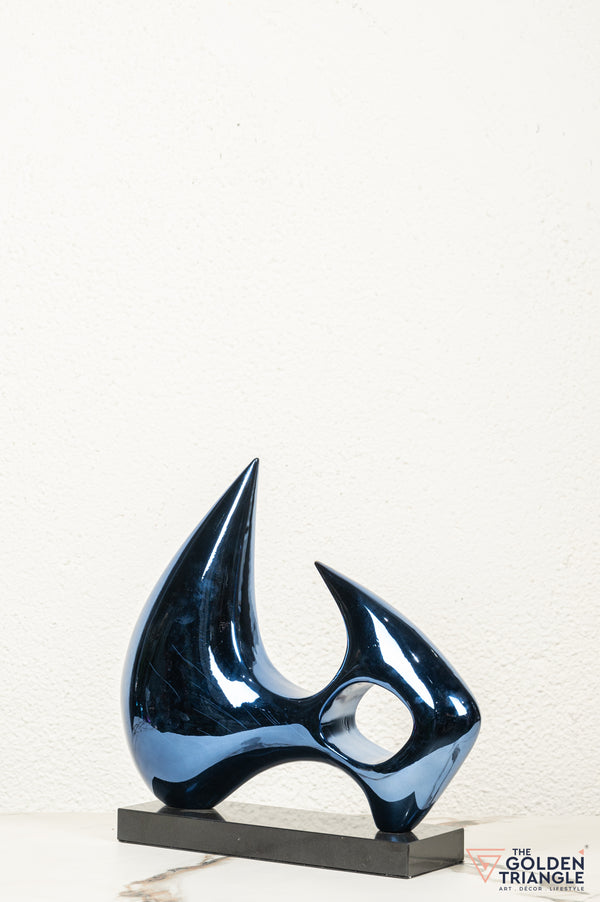 Aura Abstract Sculpture - Blue