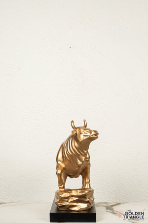 Sora Bull Sculpture - Gold