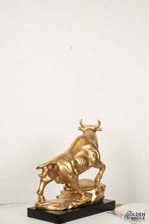 Sora Bull Sculpture - Gold