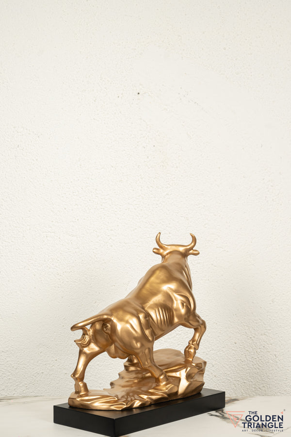 Sora Bull Sculpture - Gold