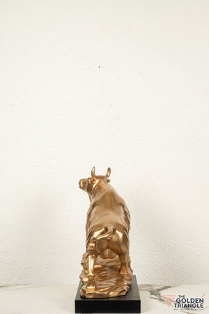 Sora Bull Sculpture - Gold