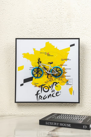 Tour De France 3D Bicycle Wall Art Frame