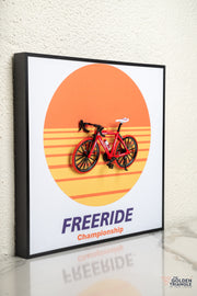 Freeride 3D Bicycle Wall Art Frame