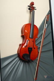 Blues 3D Violin Wall Art Frame - Brown