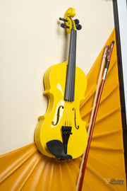 Blues 3D Violin Wall Art Frame - Yellow