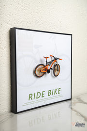 Velocity 3D Bicycle Wall Art Frame