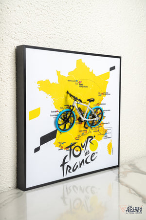 Tour De France 3D Bicycle Wall Art Frame