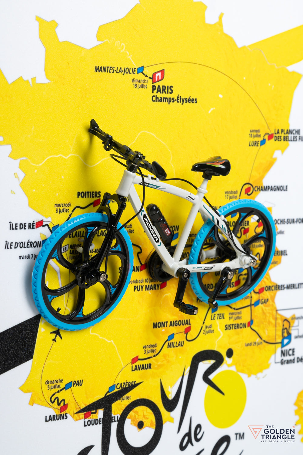 Tour De France 3D Bicycle Wall Art Frame