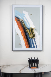 Serenade 3D Saxophone Wall Art Frame