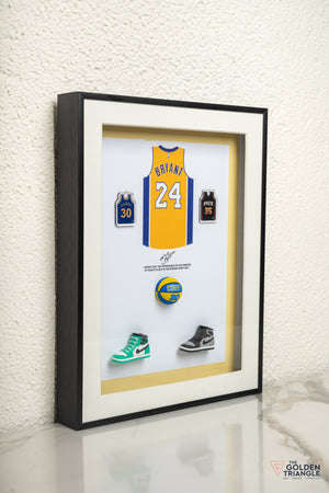 Bryant Jersey 3D Art Frame - White