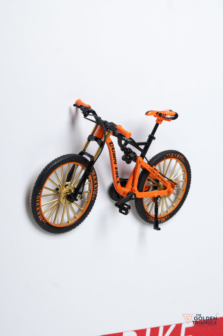 Velocity 3D Bicycle Wall Art Frame  - Orange