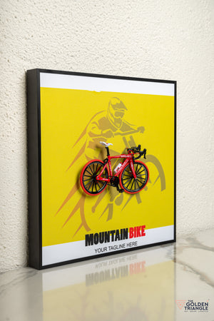Velocity 3D Mountain Bicycle Wall Art Frame