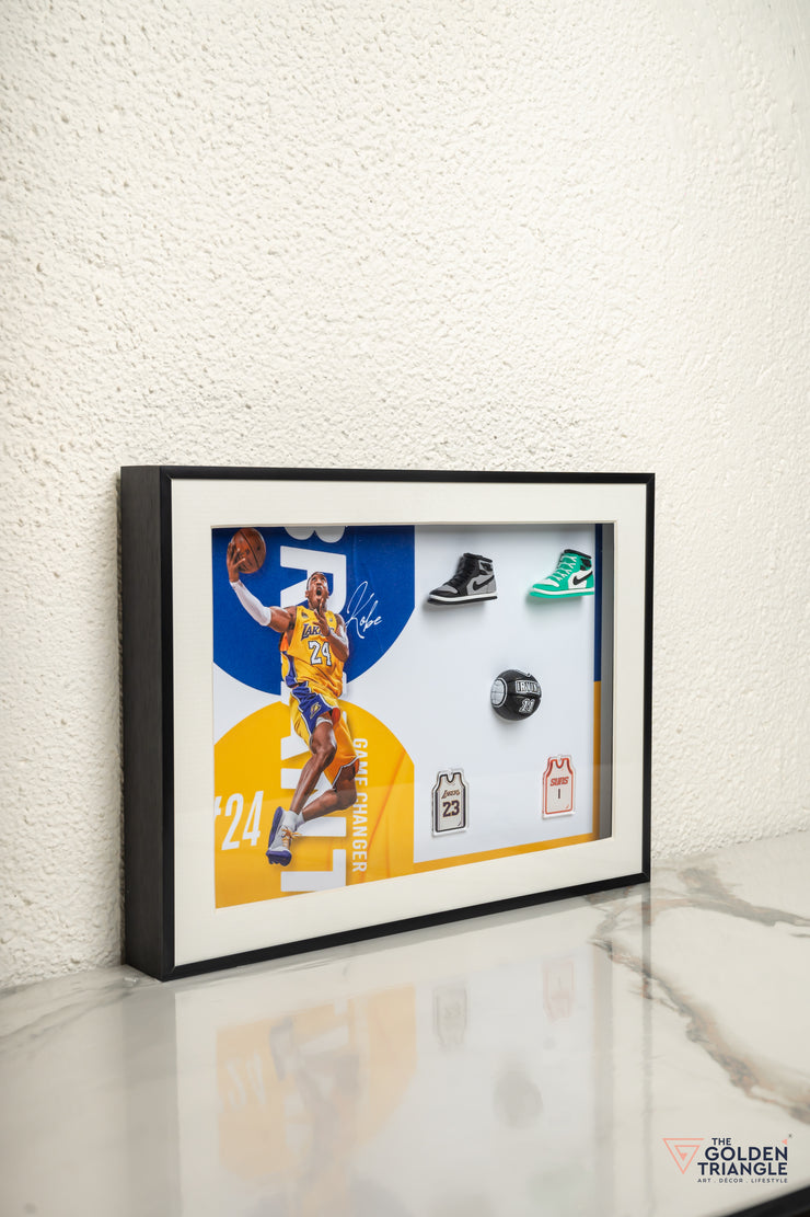 Kobe Basketball 3D Art Frame