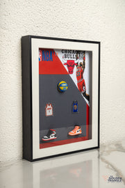 Chicago Bulls Basketball 3D Art Frame