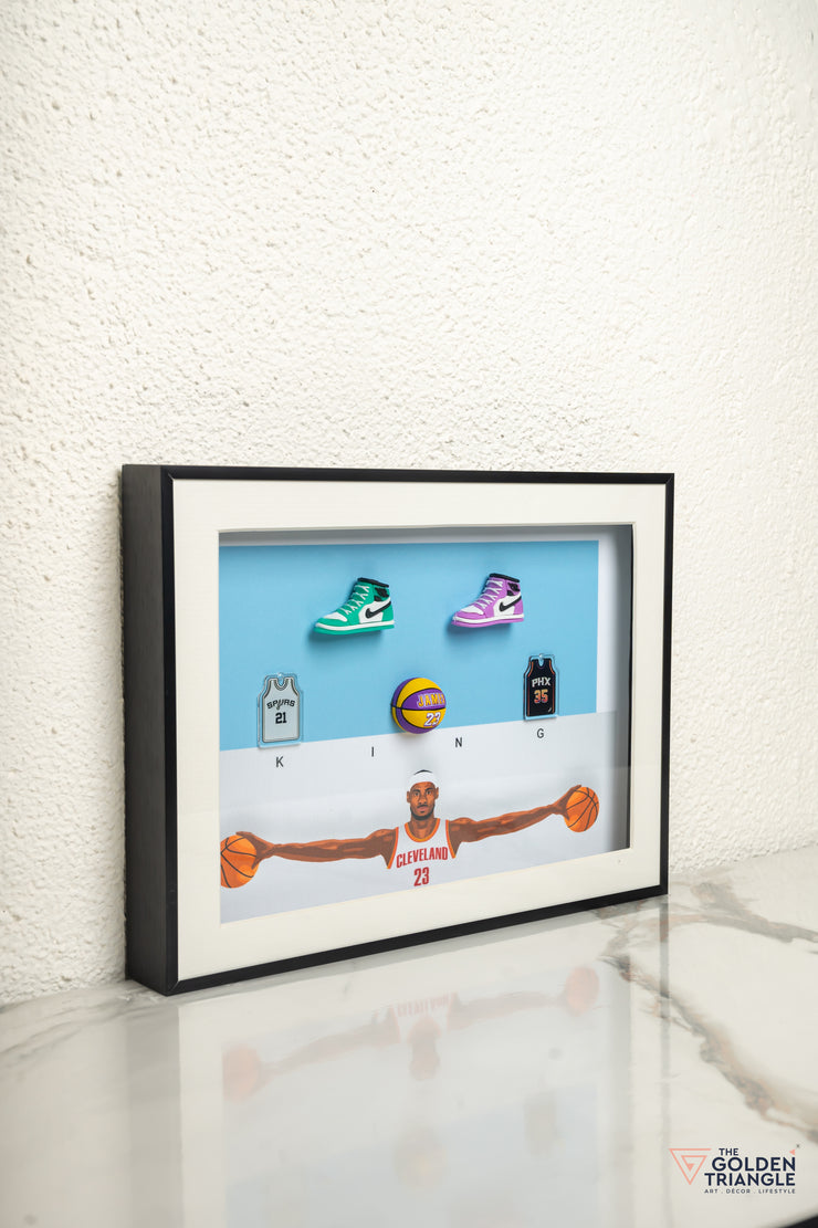 Cleveland Basketball 3D Art Frame