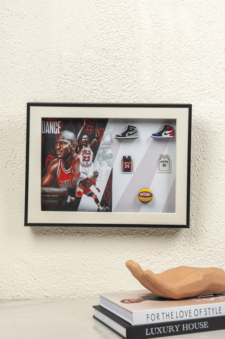 Last Dance Basketball 3D Art Frame